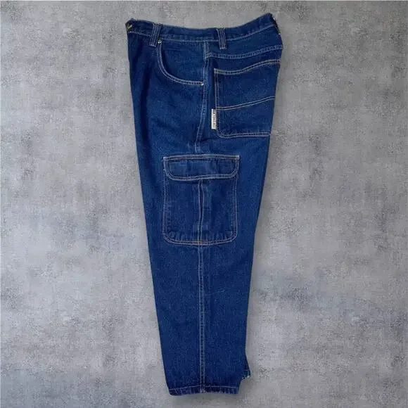 Culture Jeans Y2K Carpenter Denim 30x24.5 Dark Wash Baggy Skater Vintage Utility - Picture 8 of 8